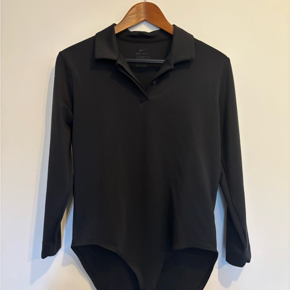Nike Black Dri-FIT Slim Fit Bodysuit